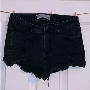 Black short shorts